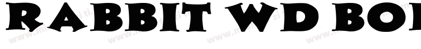 Rabbit Wd Bold字体转换